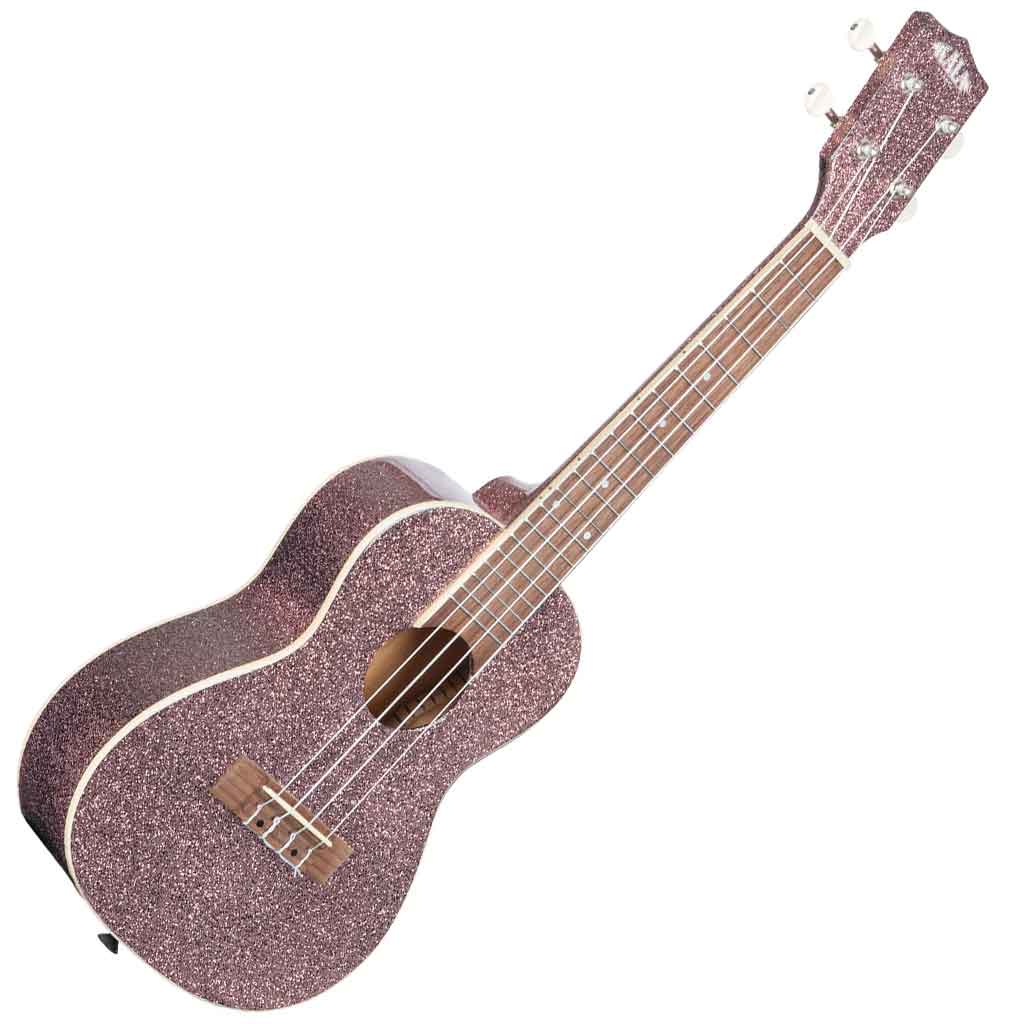 Kala Sparkle Series Concert Ukulele in Pink Champagne
