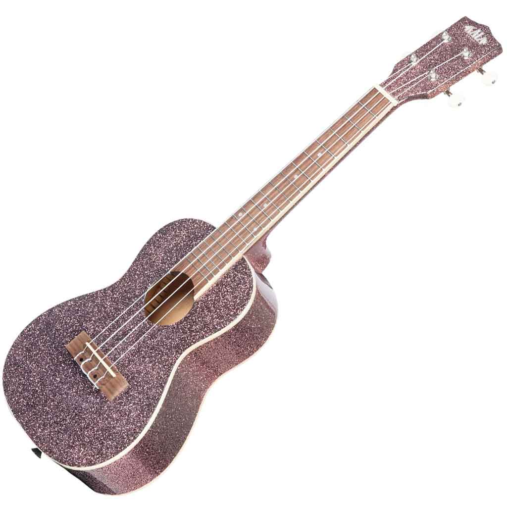Kala Sparkle Series Concert Ukulele in Pink Champagne