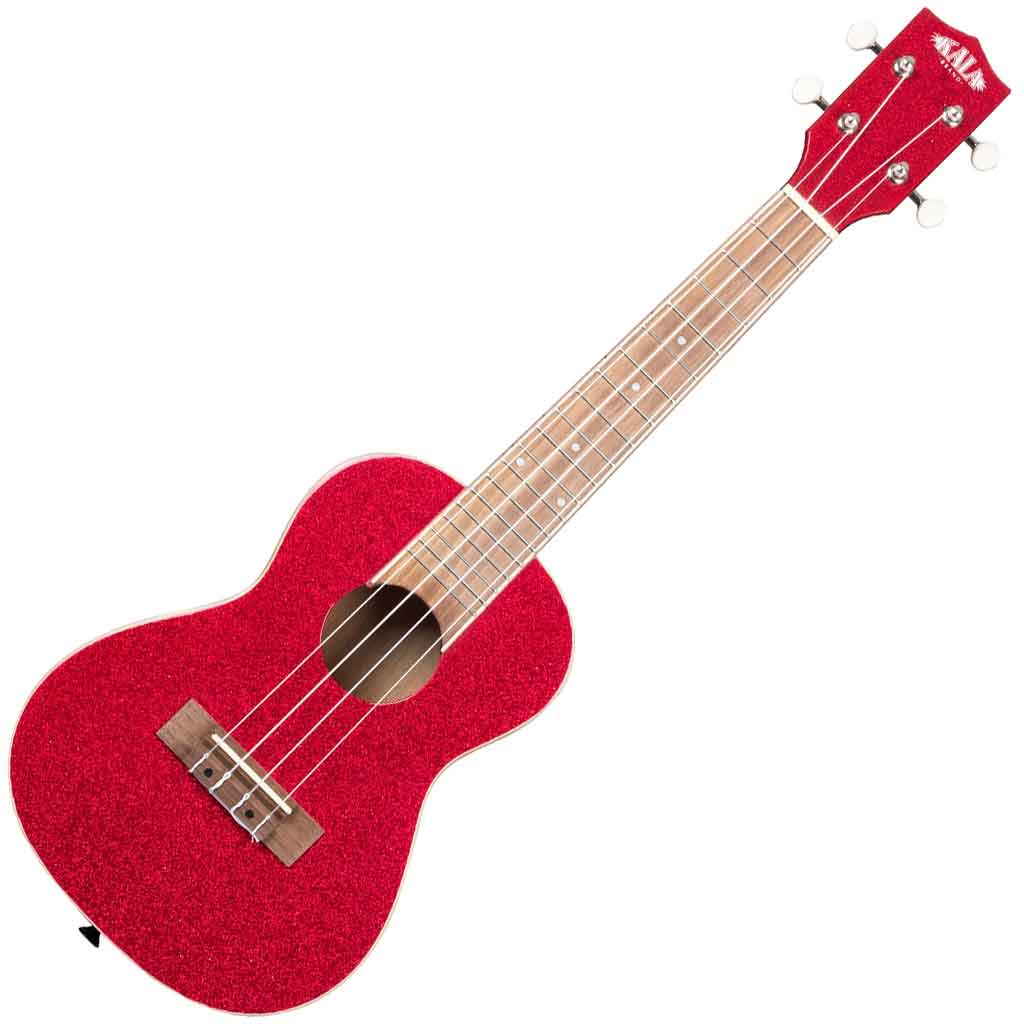 Kala Sparkle Series Concert Ukulele in Ritsy Red