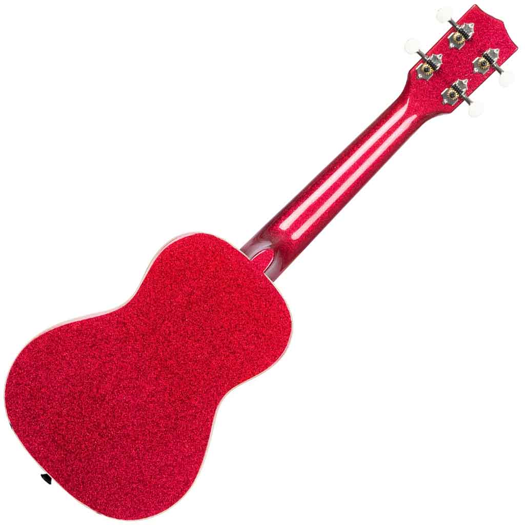 Kala Sparkle Series Concert Ukulele in Ritsy Red