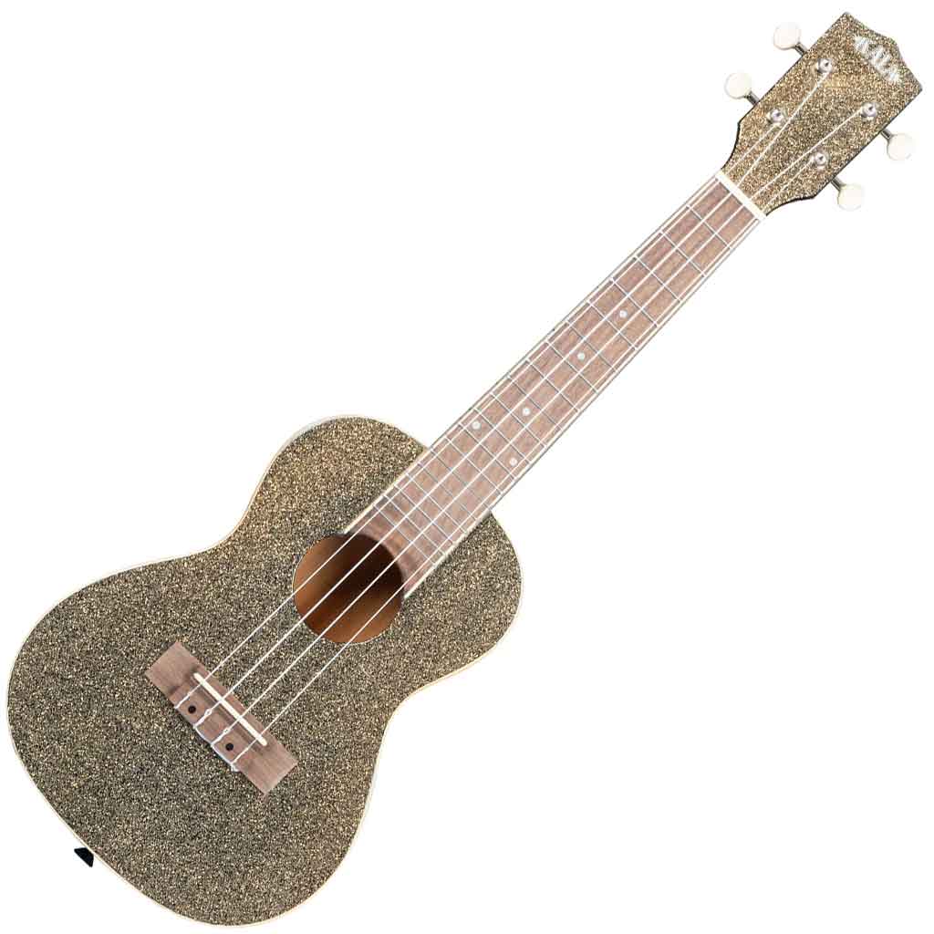 Kala Sparkle Series Concert Ukulele in Stardust Gold