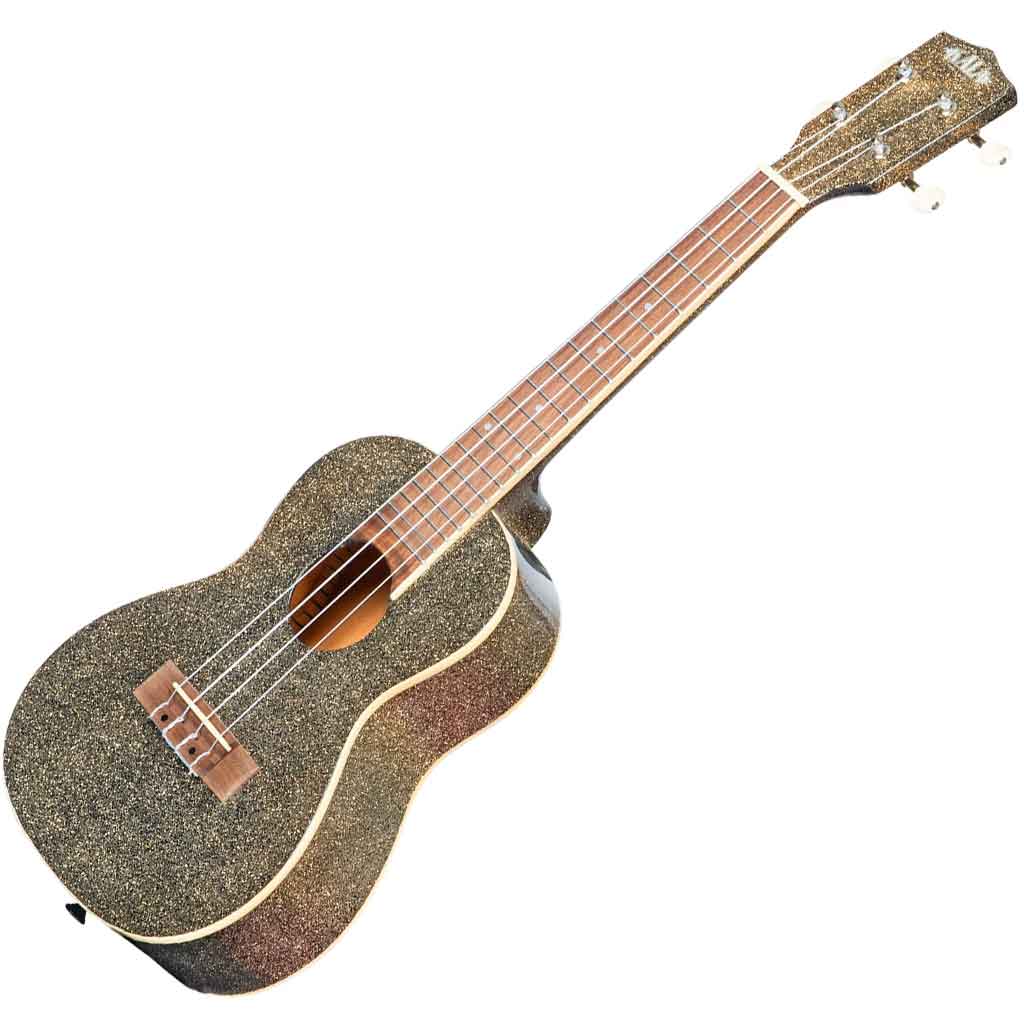 Kala Sparkle Series Concert Ukulele in Stardust Gold