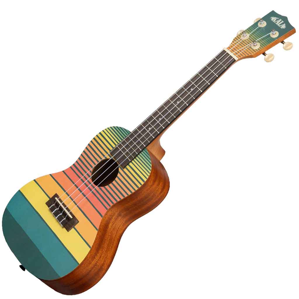Kala Surf Series Concert Ukulele with Dawn Patrol Design
