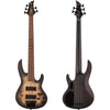 ESP LTD D-5 Series 5-String Bass Guitar w/Burled Poplar Top in Satin Black Natural Burst 