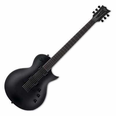 ESP LTD EC-1000 Baritone Electric Guitar in Charcoal Metallic Satin