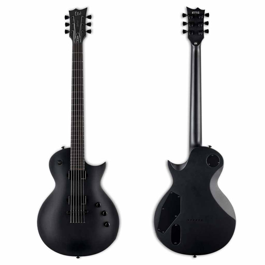 ESP LTD EC-1000 Baritone Electric Guitar in Charcoal Metallic Satin