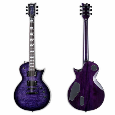 ESP LTD EC-1000QM Electric Guitar w/Quilt Maple Top - See Thru Purple Burst