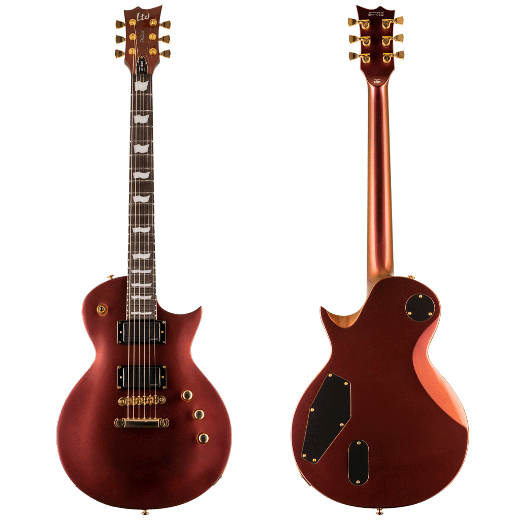 ESP LTD EC-1000 Single Cut Electric Guitar w/Fluence Pickups in Gold Andromeda