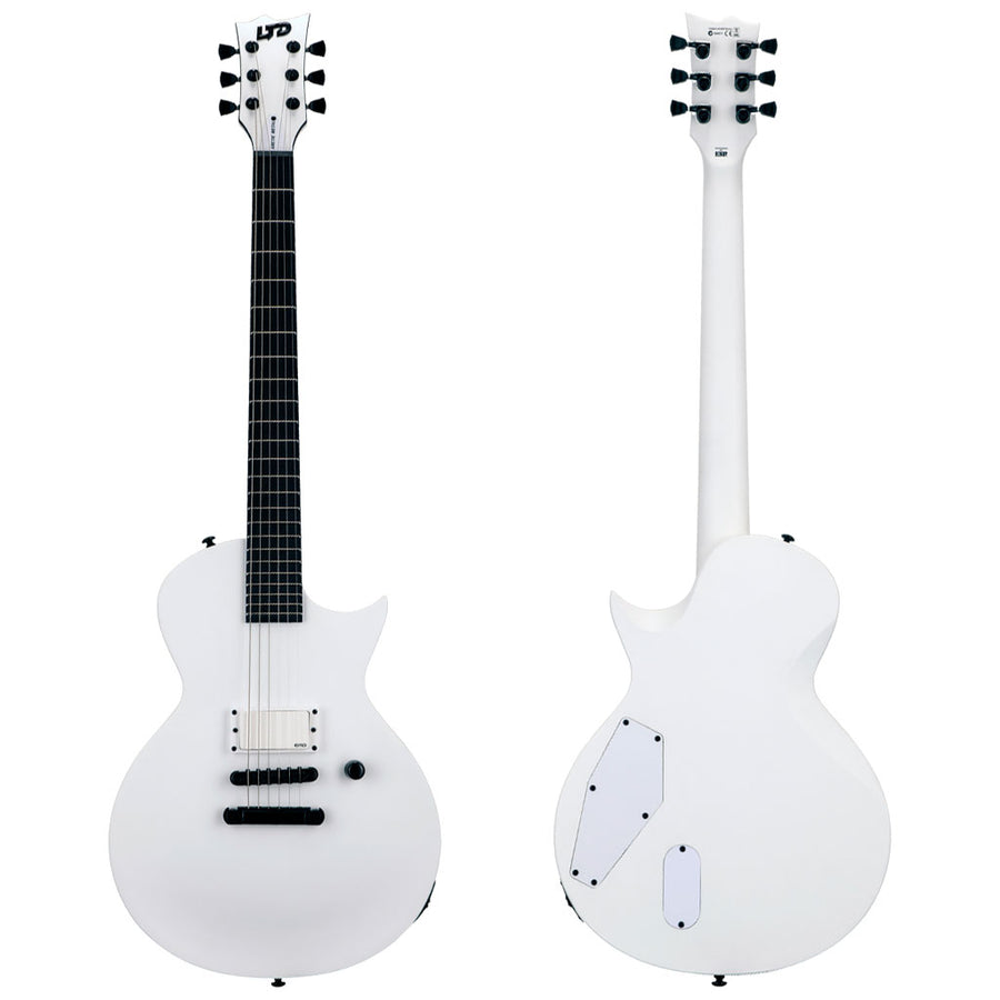 ESP LTD EC Arctic Metal Electric Guitar .in Snow White Satin