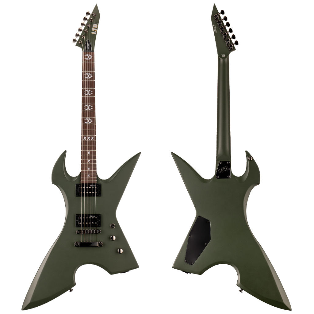 ESP LTD MAX-200 Max Cavalera Signature Electric Guitar in Military Green Satin