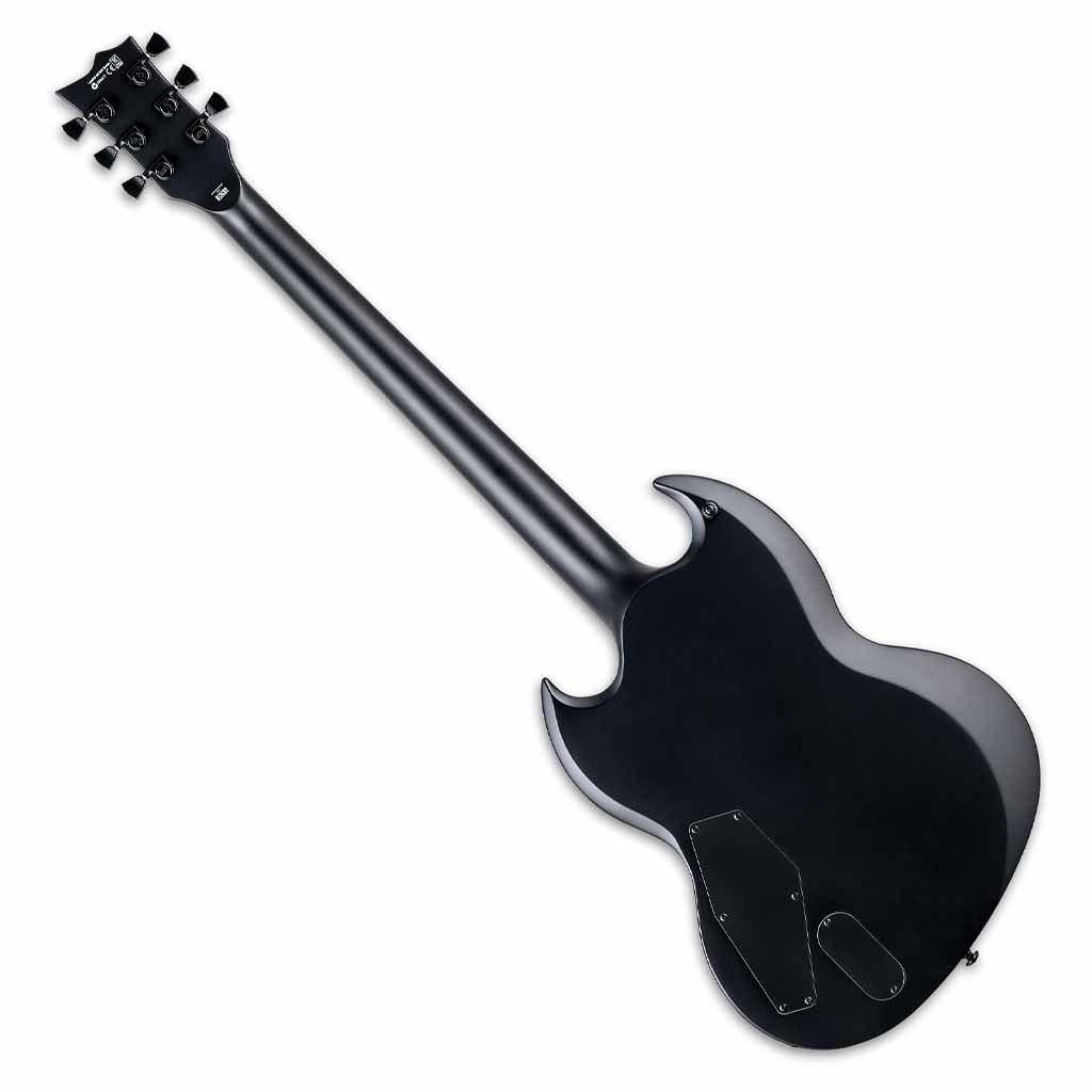 ESP LTD Viper-1000 Baritone Electric Guitar in Black Satin