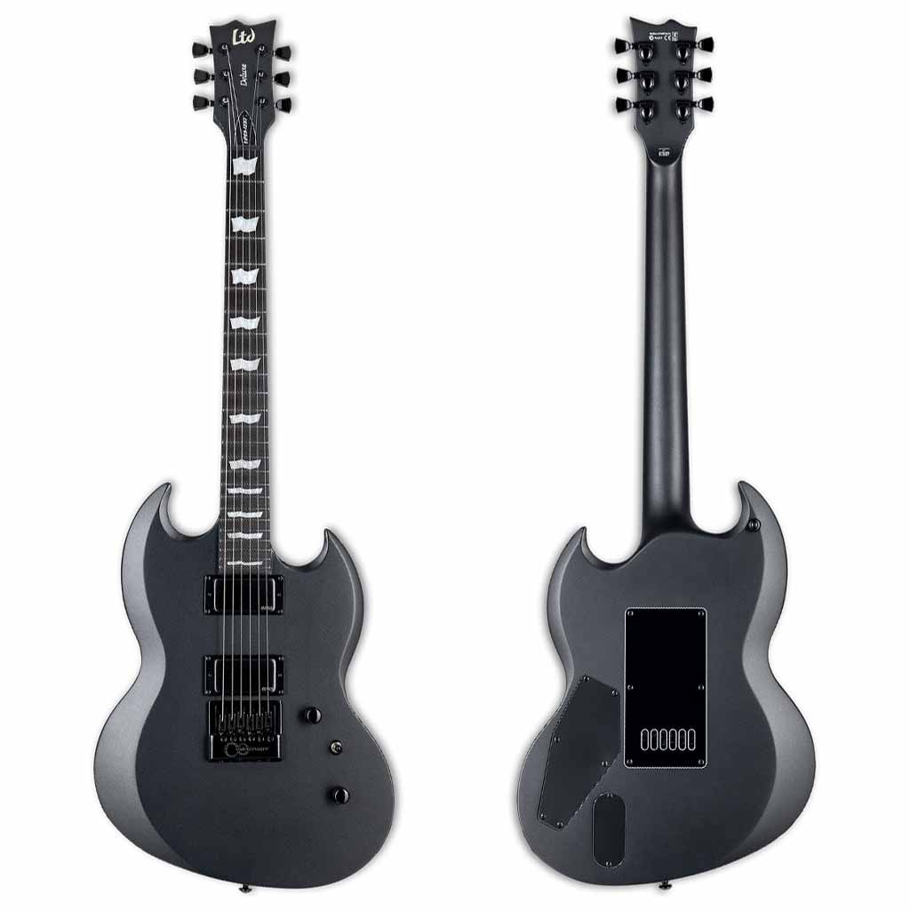 ESP LTD Viper-1000 Evertune Electric Guitar - Charcoal Metallic Satin