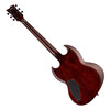 ESP LTD Viper-256QM Electric Guitar w/Quilted Maple Top in Dark Brown Sunburst
