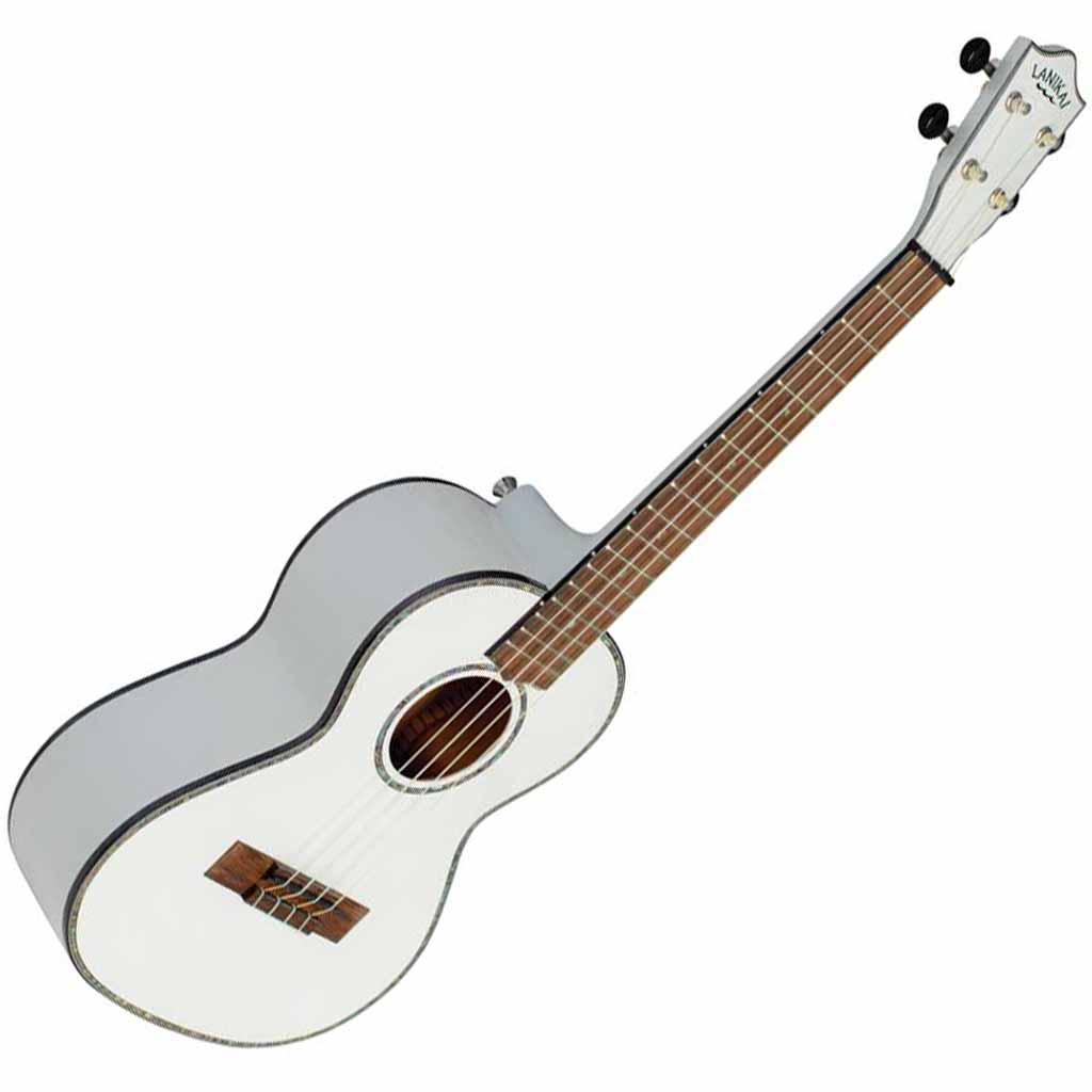 Lanikai Julia Michaels White Pearl Signature Tenor Ukulele