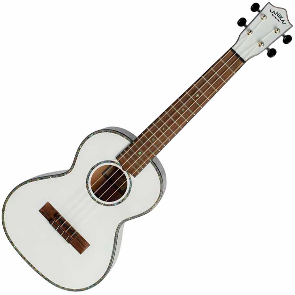 Lanikai Julia Michaels White Pearl Signature Tenor Ukulele