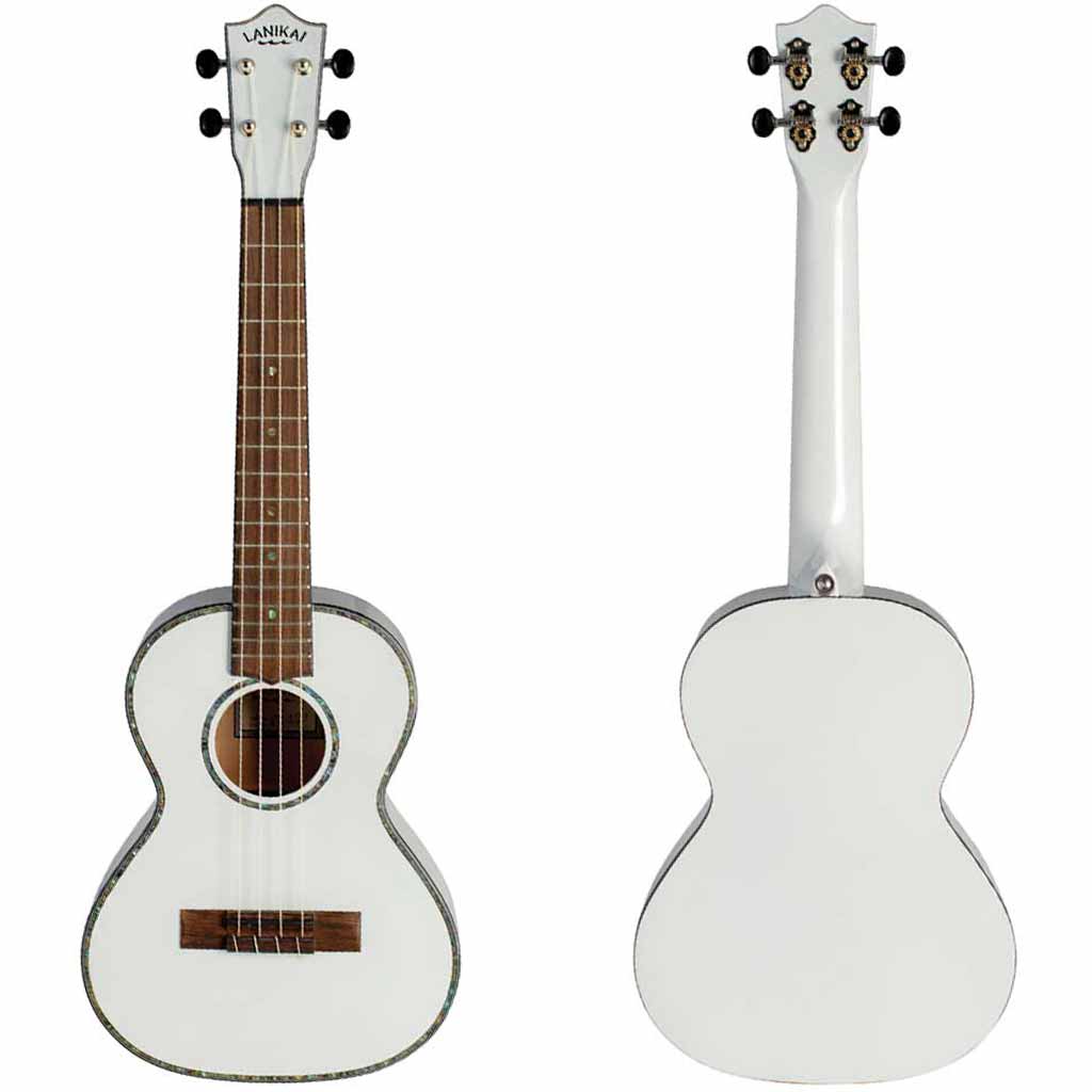Lanikai Julia Michaels White Pearl Signature Tenor Ukulele