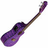 Lanikai Quilted Maple Purple Stain Concert with Kula Preamp A/E Ukulele w/Bag