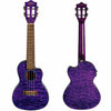 Lanikai Quilted Maple Purple Stain Concert with Kula Preamp A/E Ukulele w/Bag