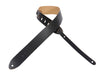 Levy's Leathers 2" leather guitar strap M12-BLK