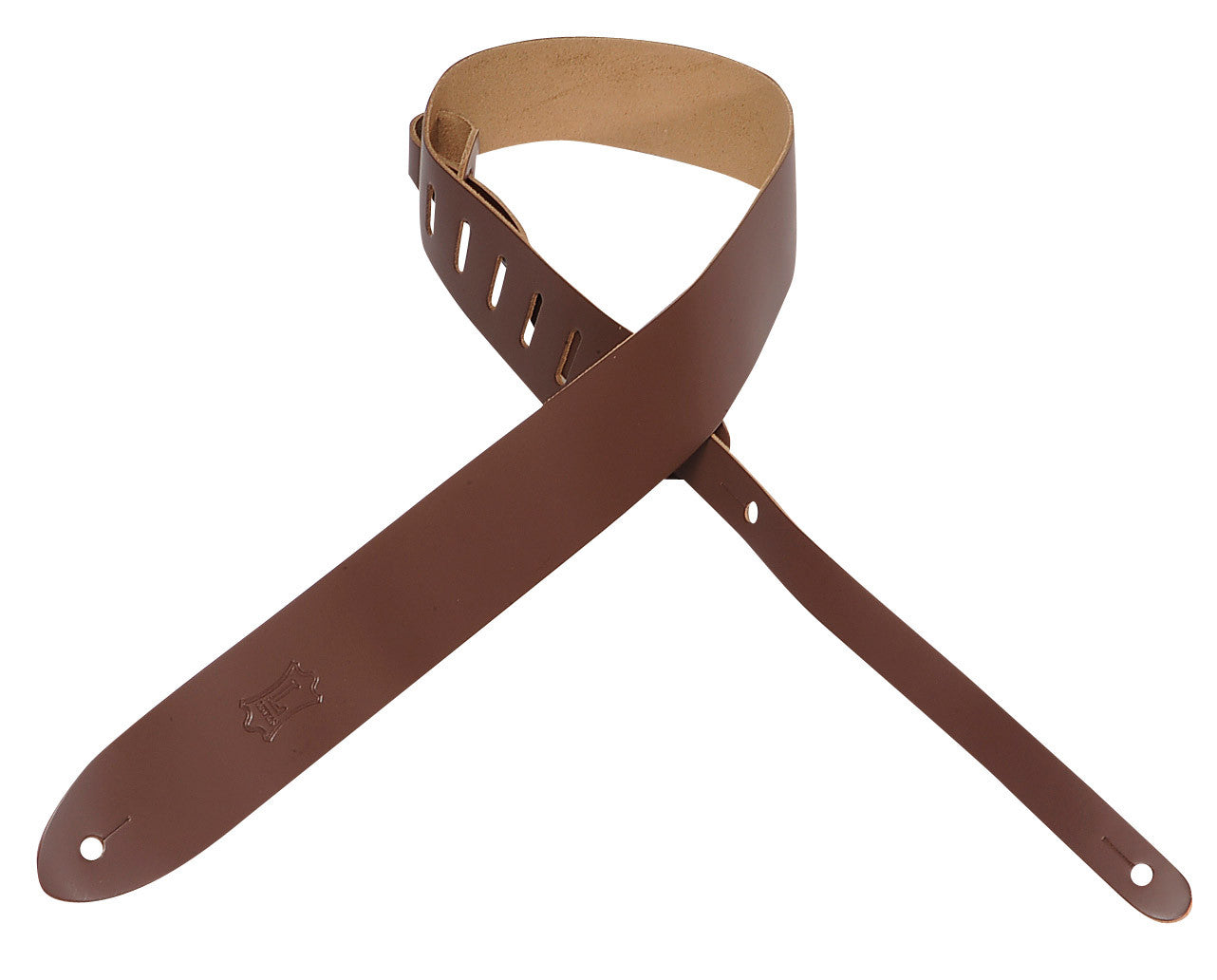 Levy's Leathers 2" leather guitar strap M12-BRN