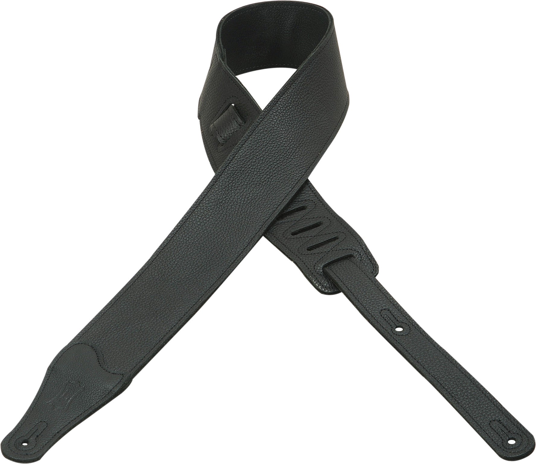 Levy's Leathers 2½" Soft Garment Leather Guitar Strap M26BL-BLK