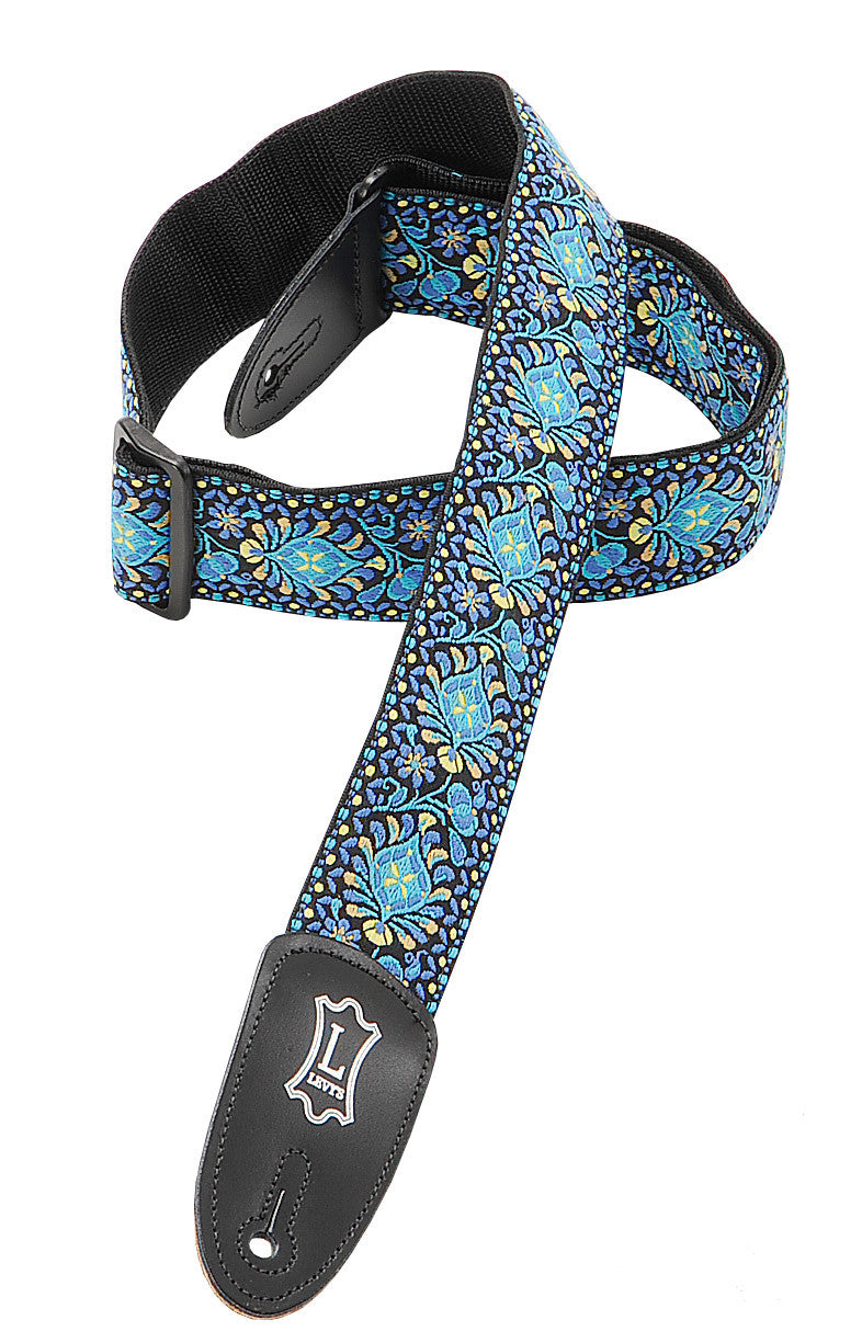 Levy's Leathers 2" 60's Hootenanny Jacquard Weave Guitar Strap M8HT-04