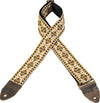 Levy's Leathers 2” Jacquard Weave Guitar Strap With Vintage Hootenanny Design M8HTV-07