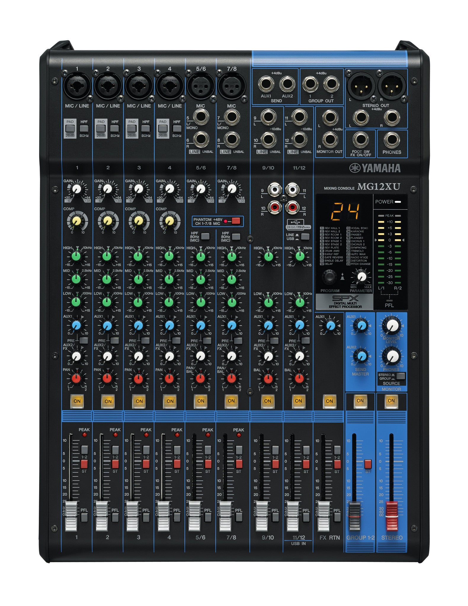 Yamaha MG12XU 12 Channel Mixer w/ SPX Effects and USB Yamaha Mixer