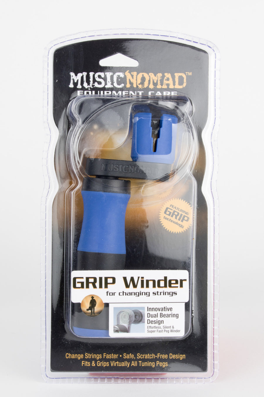 Music Nomad MN221 Grip Winder - Rubber Lined, Dual Bearing Peg Winder