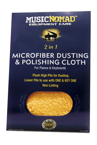 Music Nomad MN230 Microfiber Dusting & Polishing Cloth for Pianos & Keyboards