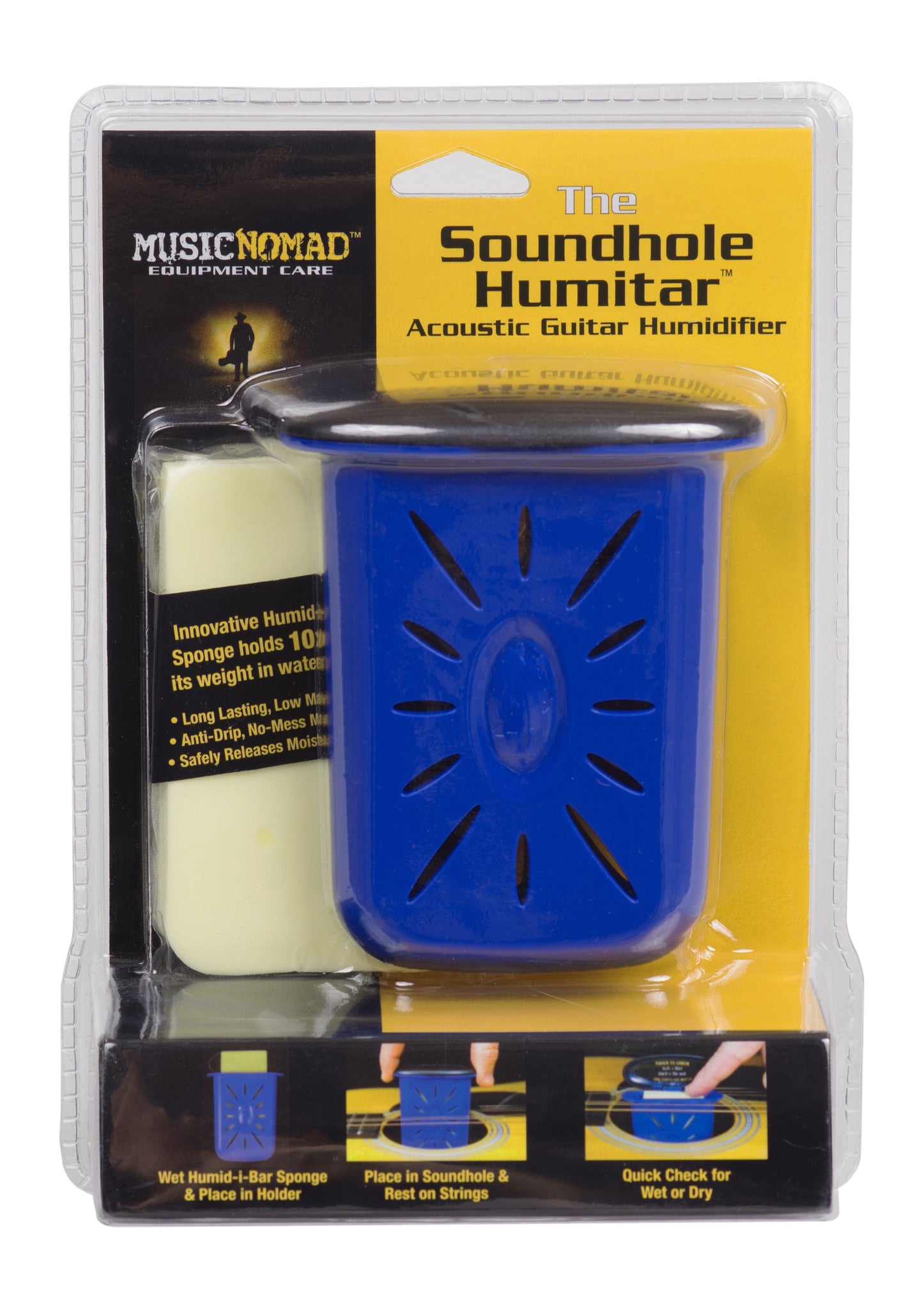 Music Nomad The Humitar - Acoustic Guitar Soundhole Humidifier MN300