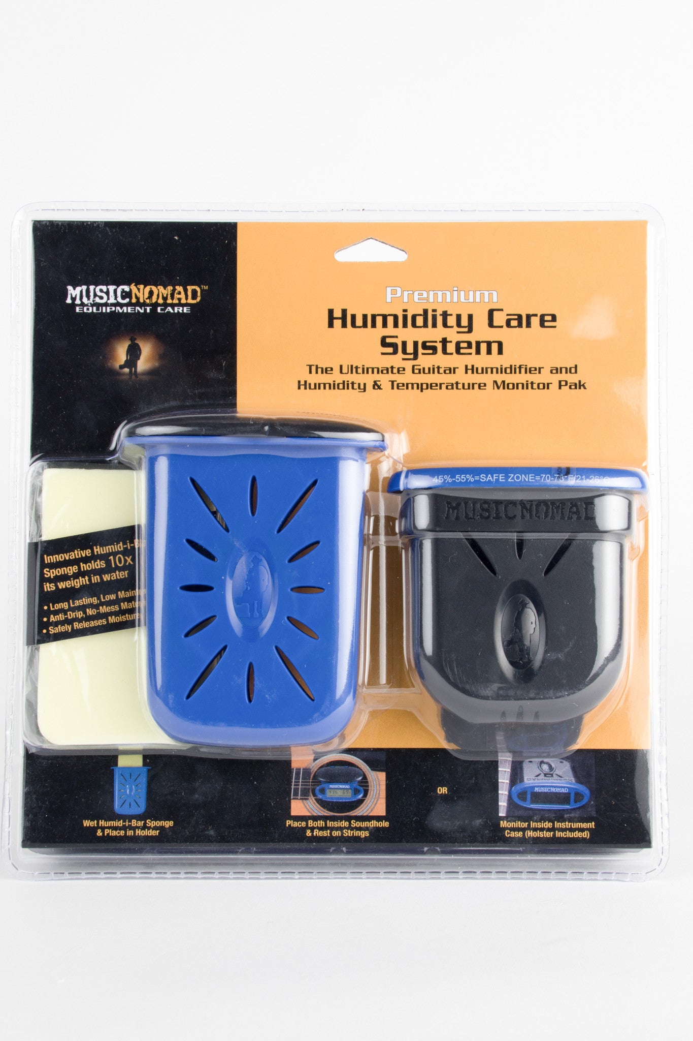 Music Nomad MN306 Premium Humidity Care System 2 pc - Humitar + HumiReader