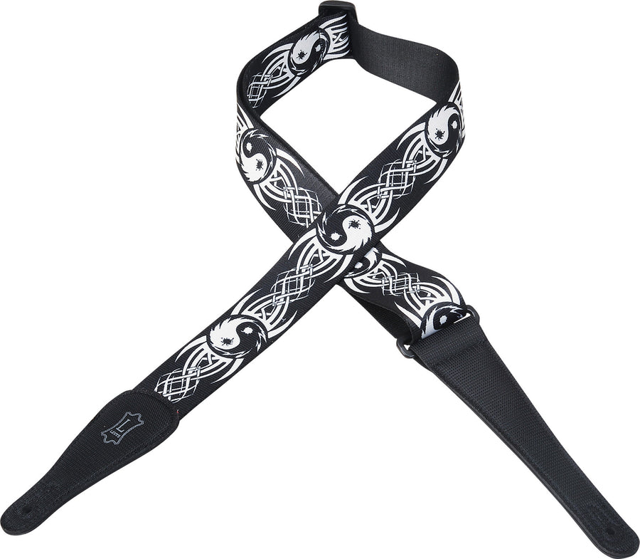 Levy's Leathers 2" Yin-Yang Sublimated Polyester Guitar Strap MP-15