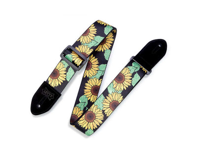 Levy's MP2-009 Printed Series Guitar Strap - Sunflower