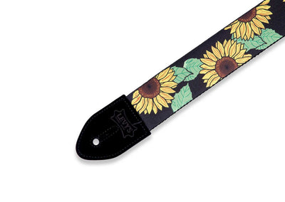 Levy's MP2-009 Printed Series Guitar Strap - Sunflower