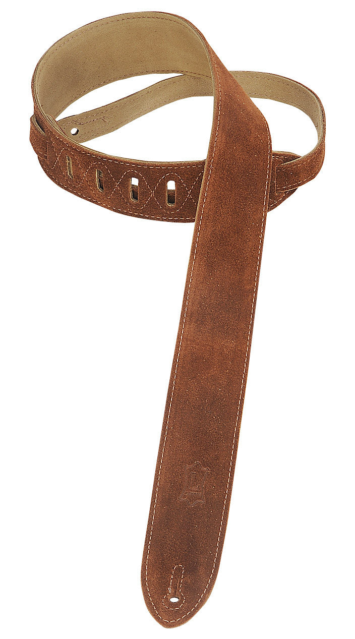 Levy's Leathers 2" Suede Guitar Strap MS12-BRN