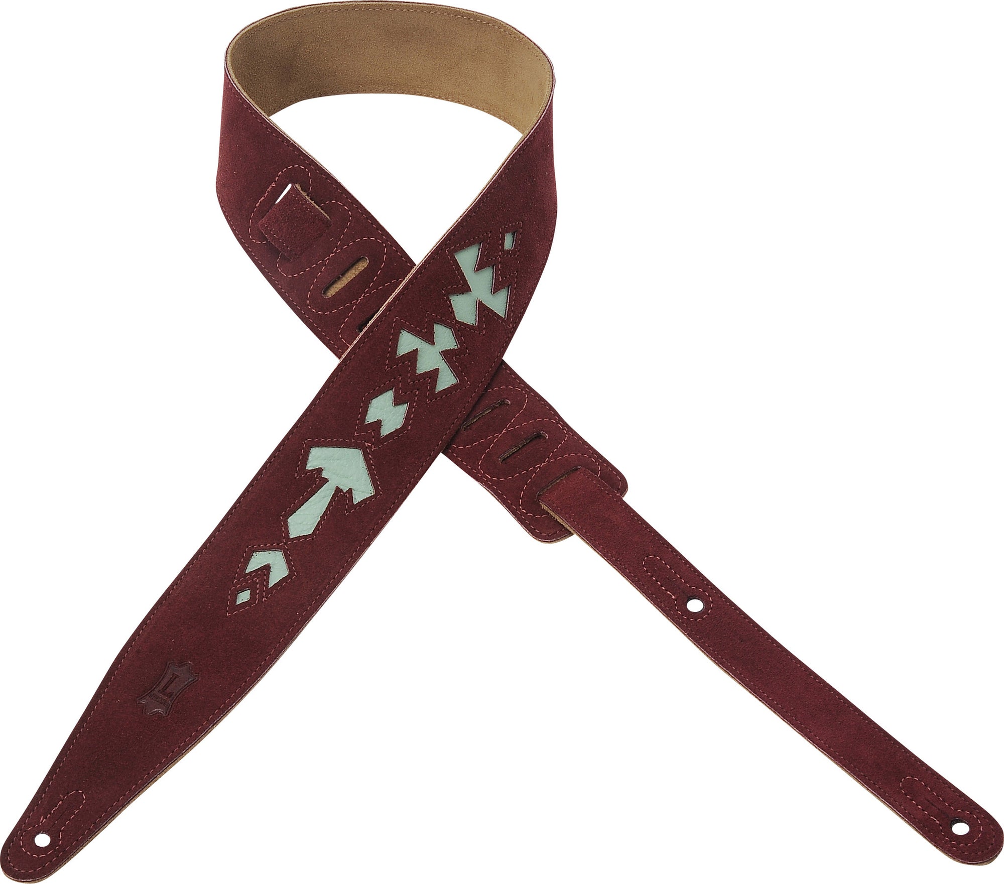 Levy's Jax Series 2 1/2" Designer Suede Strap MS317JAX-BRG