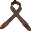 Levy's Leathers 2" Signature Series Brown Cotton Guitar Strap MSSC8-BRN