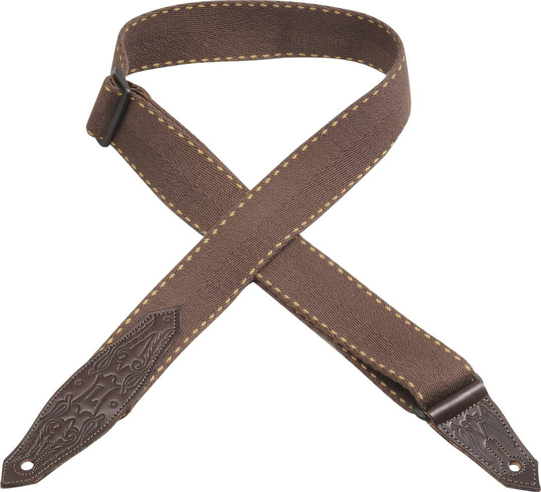 Levy's Leathers 2" Heavy-Weight Cotton Guitar Strap MSSC80-BRN