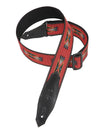 Levy's Leathers 2" Polypropylene Guitar Strap MSSN80-RED