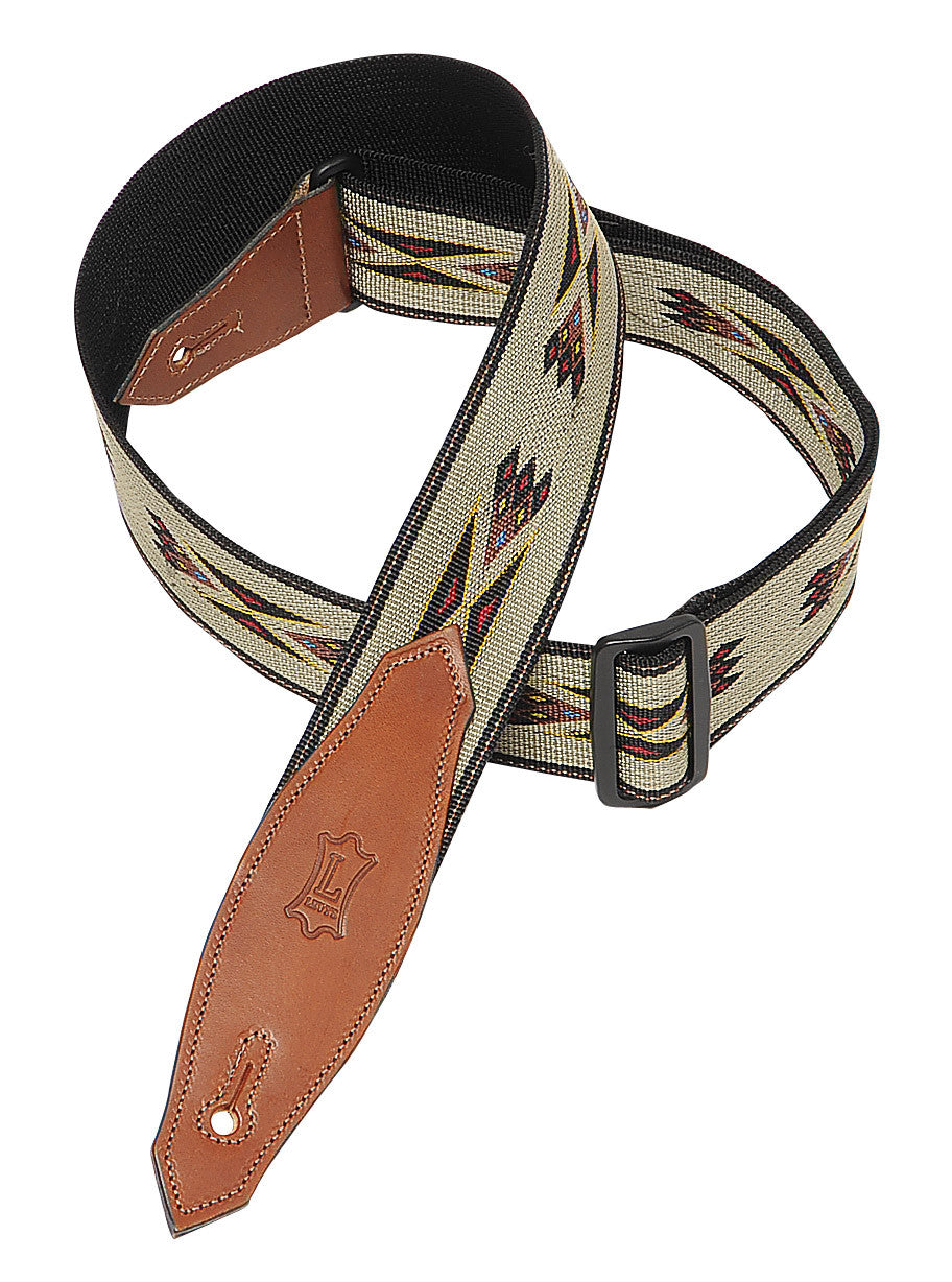 Levy's Leathers 2" Polypropylene Jacquard Weave Guitar Strap MSSN80-TAN