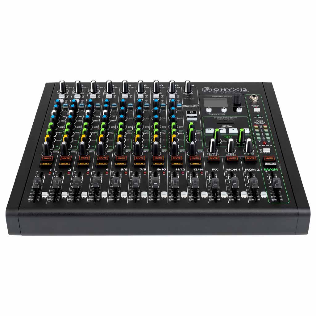 Mackie Onyx12 12-Channel Premium Analog Mixer w/Multi-Track USB