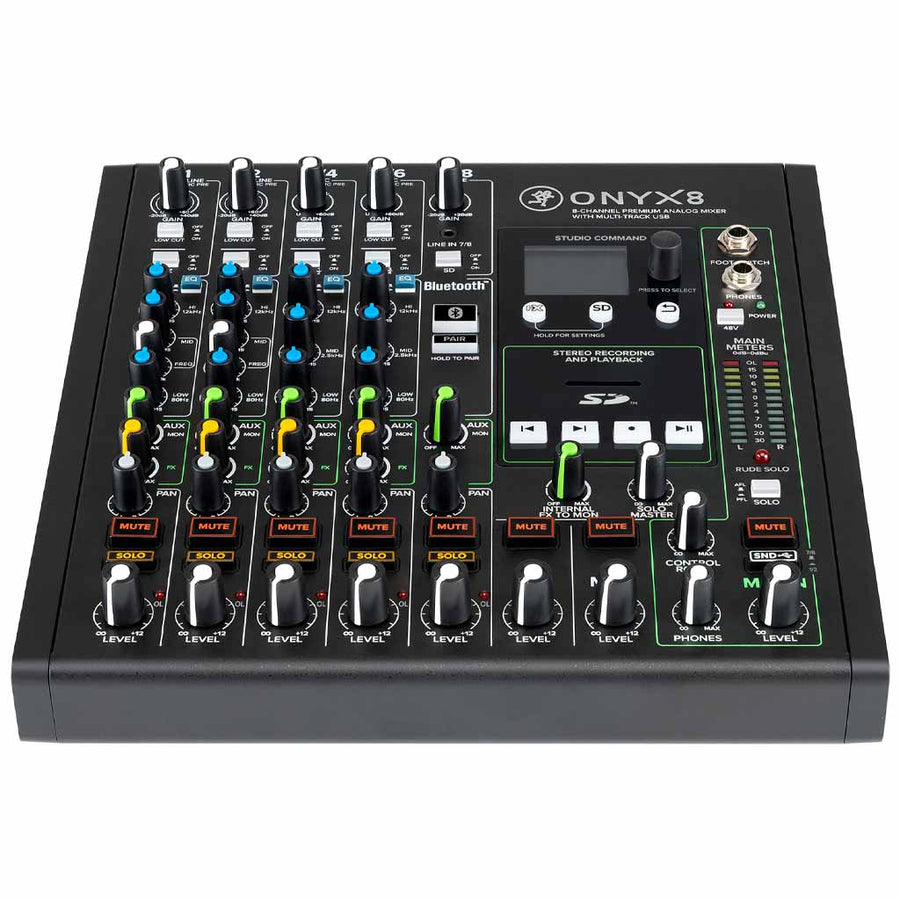 Mackie Onyx8 8-Channel Premium Analog Mixer w/Multi-Track USB