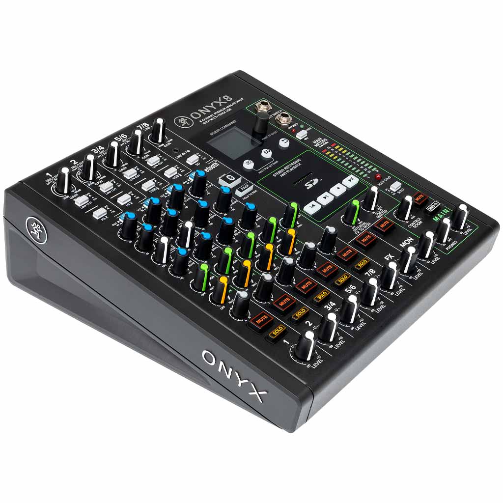 Mackie Onyx8 8-Channel Premium Analog Mixer w/Multi-Track USB