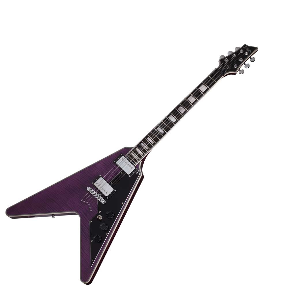 Purple schecter deals bass