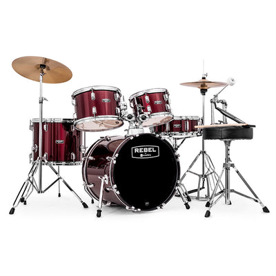 Mapex Rebel Drum Kit with 18" Bass Drum in Dark Red