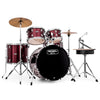 Mapex Rebel Drum Kit with 22" Bass Drum in Dark Red
