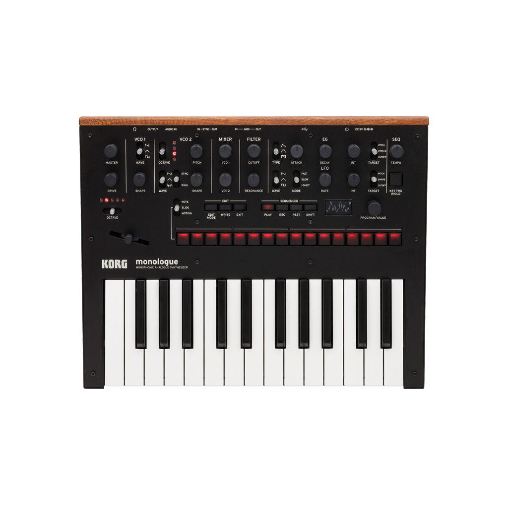 Korg Monologue Monophonic Analog Synthesizer in Black