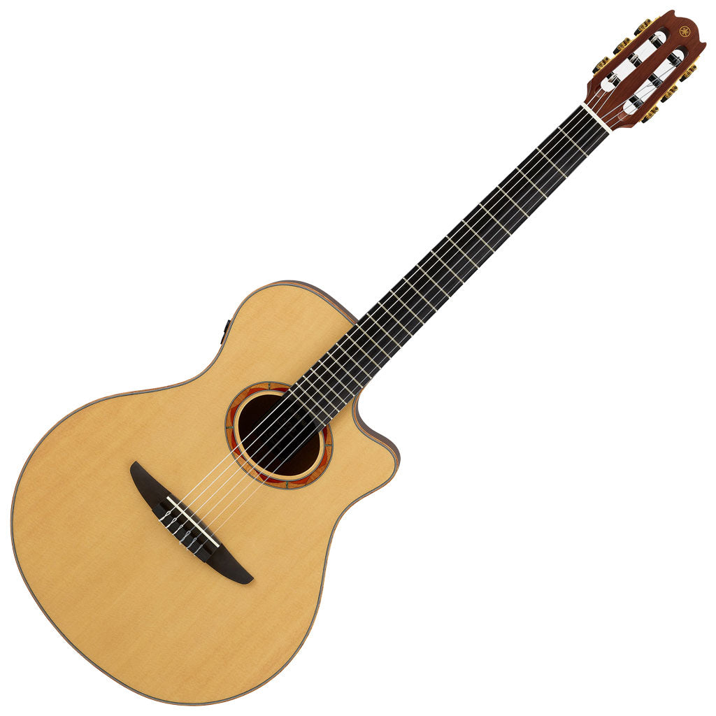 ヤマハNTX3 Yamaha NTX3 Thinline Nylon Acoustic Electric Guitar - Natural