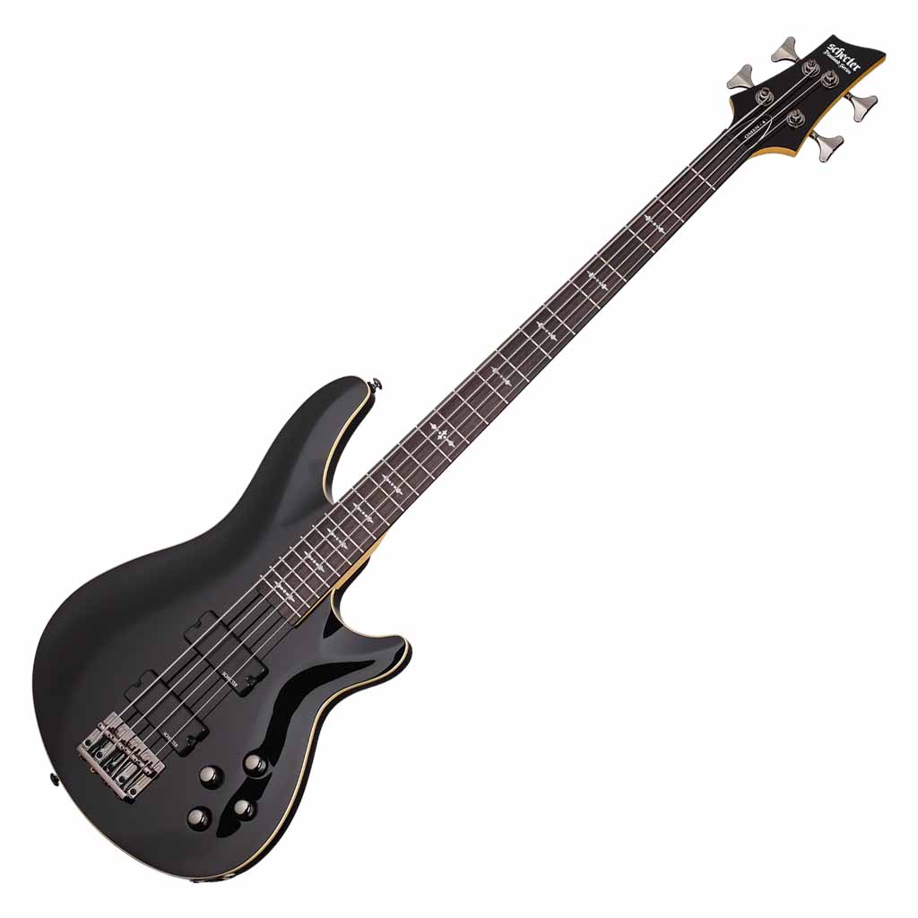 Schecter Omen-4 4-String Bass Guitar - Gloss Black